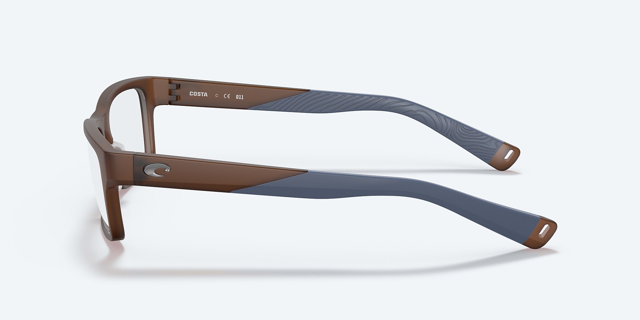 Eyeglasses Costa Ocean Ridge 310 M (53-17) with Demo Lens lens and Translucent Dark Brown frame Image 3 of 5