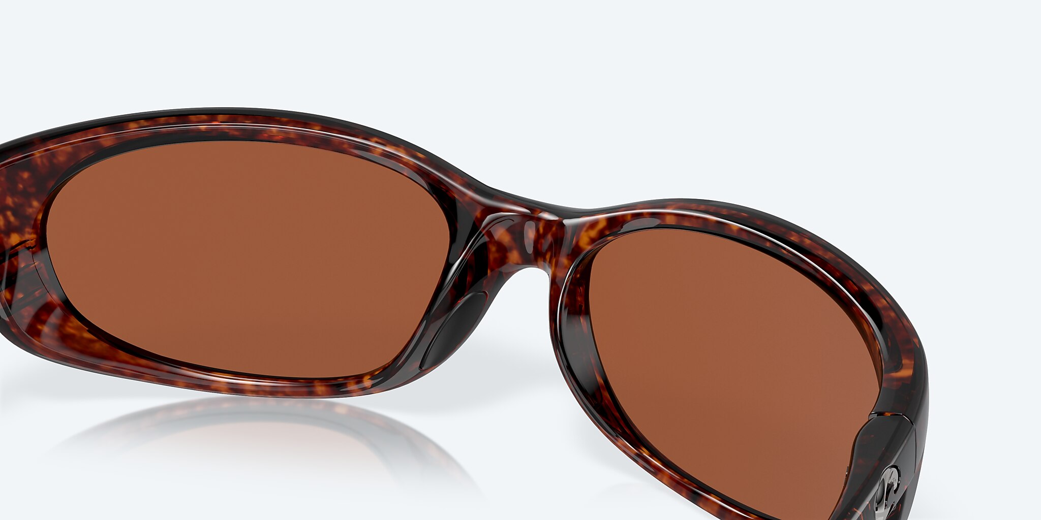 Lunettes de soleil Costa Fathom L (61-16) avec Effet miroir Vert verre et Écaille de tortue monture Image 7 de 7