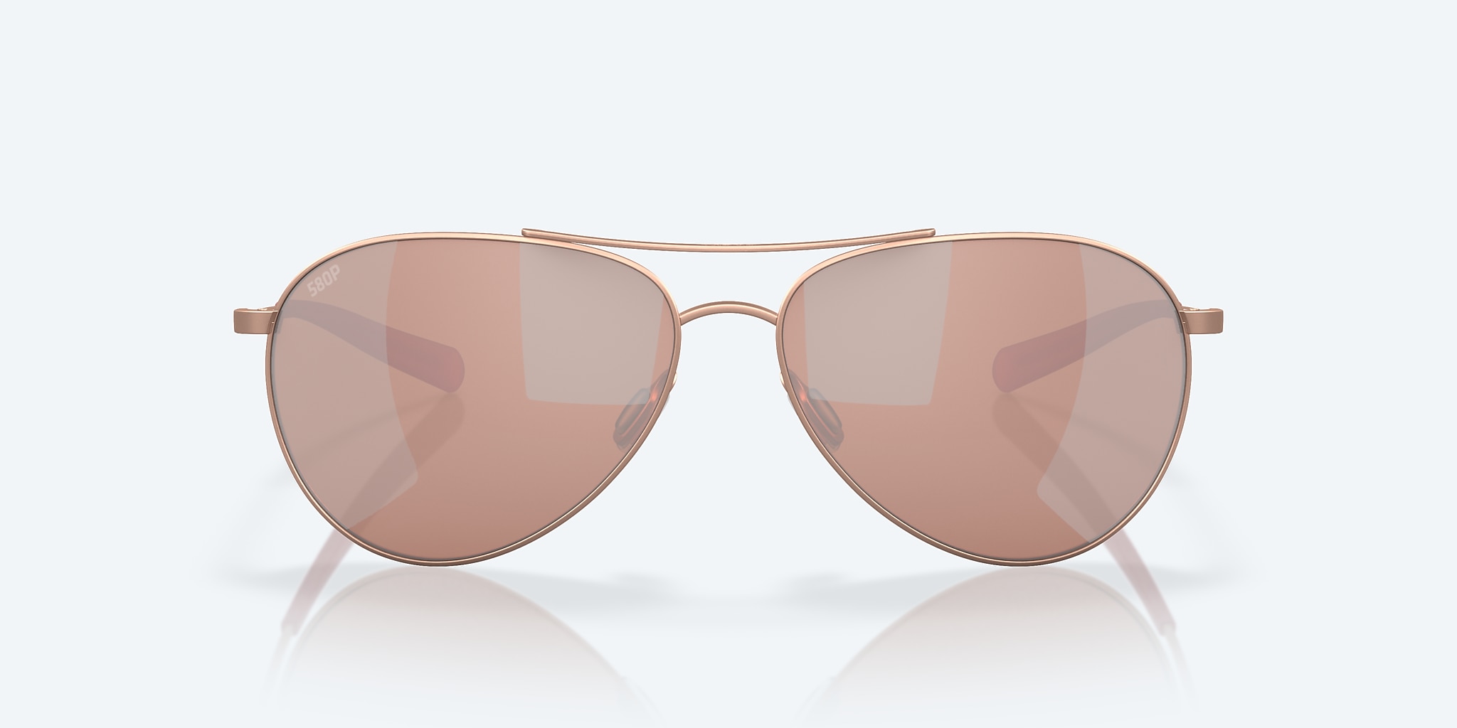 Sunglasses Costa Piper L (58-14) with Copper Silver Mirror lens and Satin Rose Gold frame Image 2 of 7