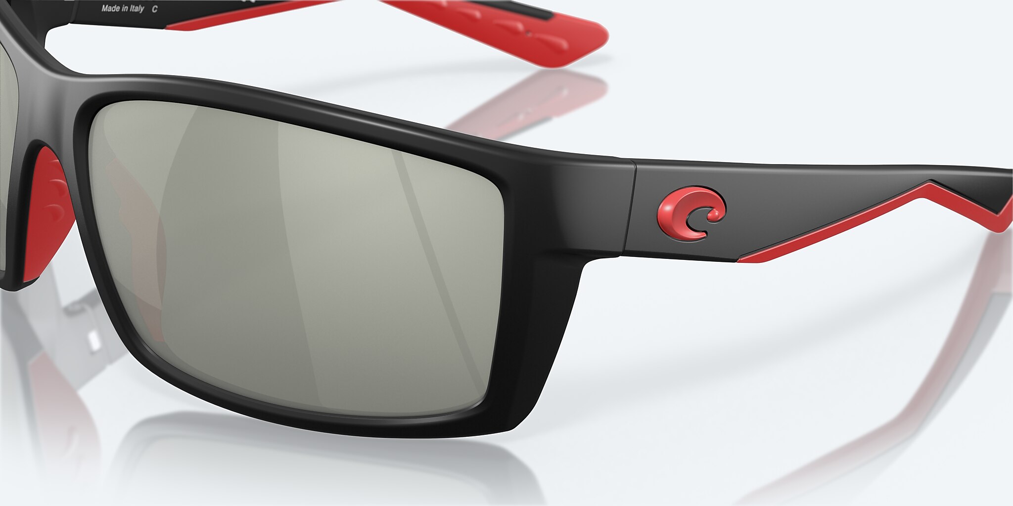 Lunettes de soleil Costa Reefton XL (64-15) avec Gris argenté verre et Noir raz monture Image 6 de 7