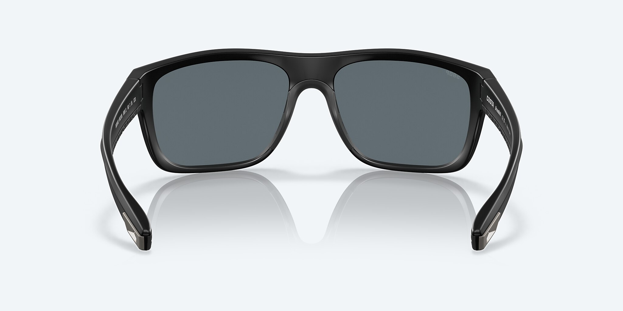 Sunglasses Costa Broadbill L (60-16) with Blue Mirror lens and Matte Black frame Image 4 of 7