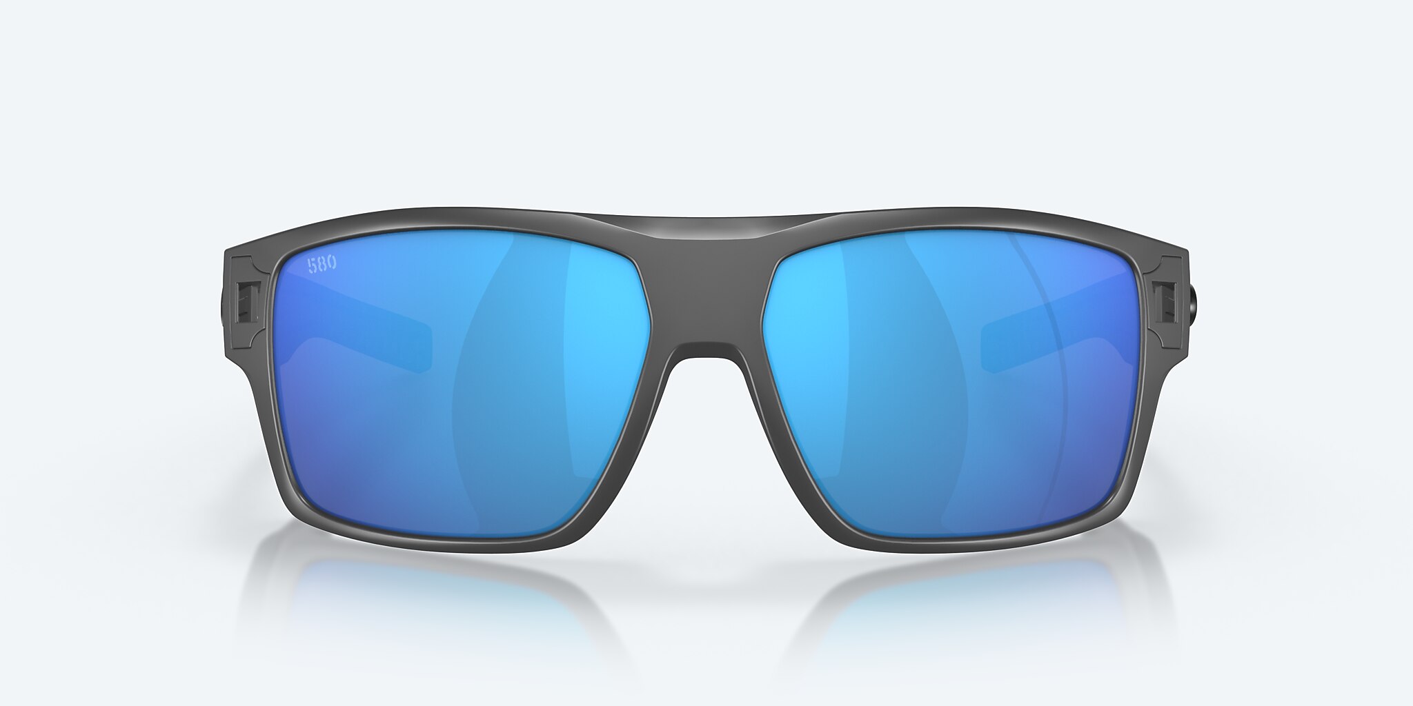 Sunglasses Costa Diego XL (62-14) with Blue Mirror lens and Matte Gray frame Image 2 of 8
