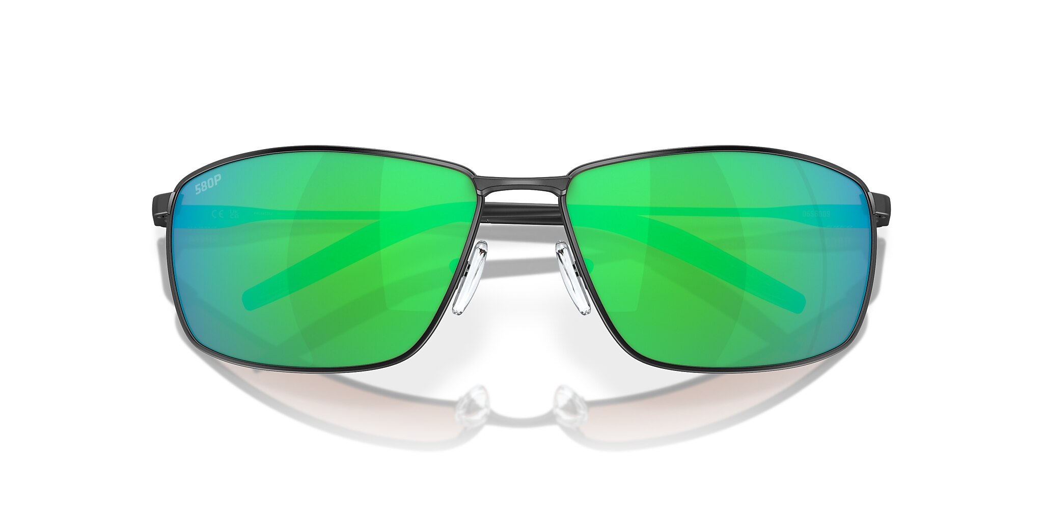 Costa Turret L (63-15) with Green Mirror lenses and Matte Black