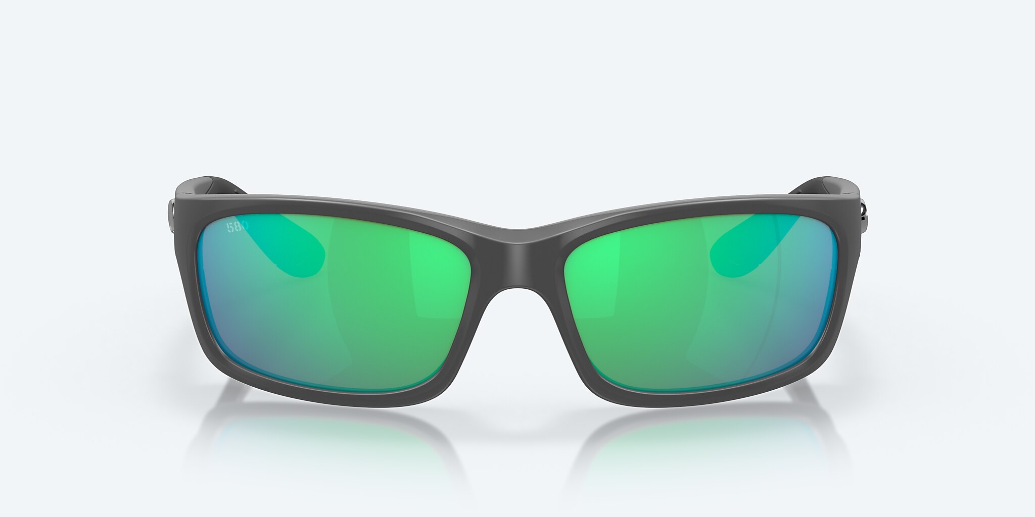 Sunglasses Costa Jose L (62-16) with Green Mirror lens and Matte Gray frame Image 2 of 8