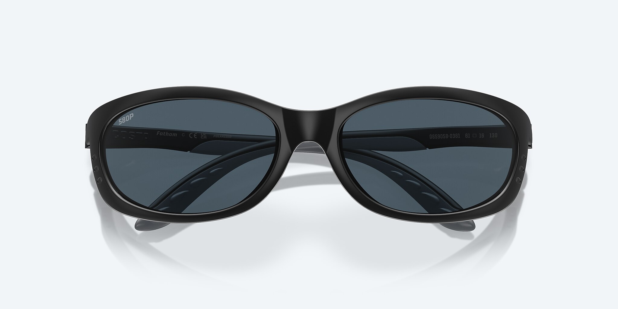 Sunglasses Costa Fathom L (61-16) with Gray lens and Matte Black frame Image 5 of 7