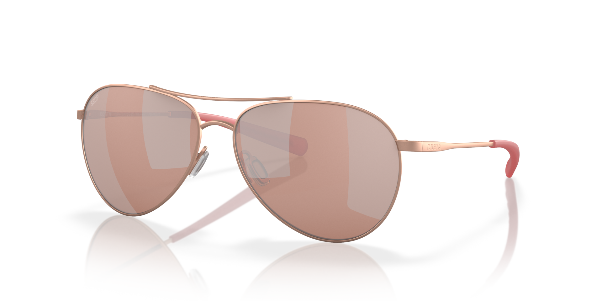 Costa Piper L (58-14) with Copper Silver Mirror lenses and Satin