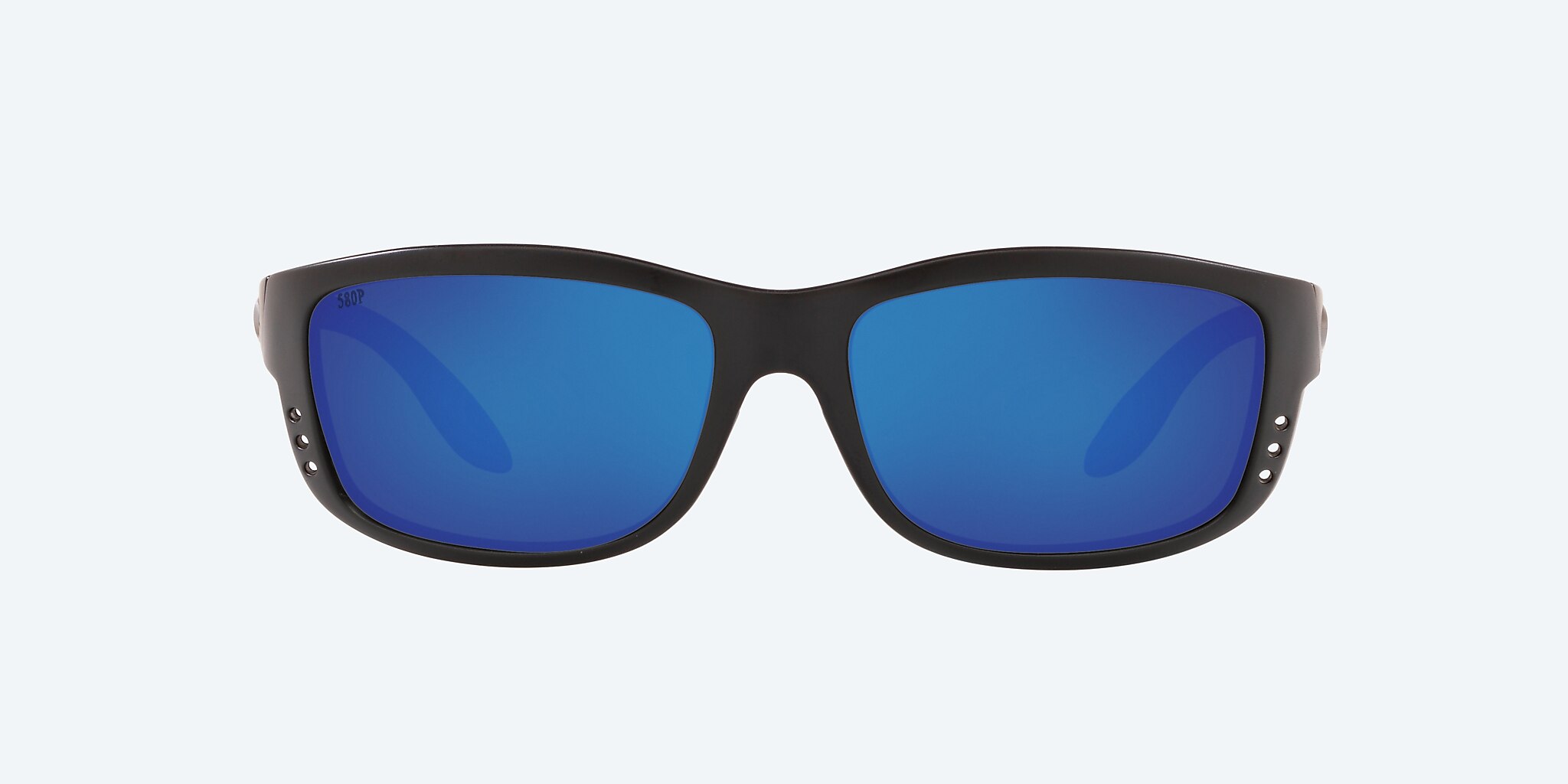 Lunettes de soleil Costa Zane L (61-17) avec Effet miroir Bleu verre et Noir mat monture Image 2 de 4