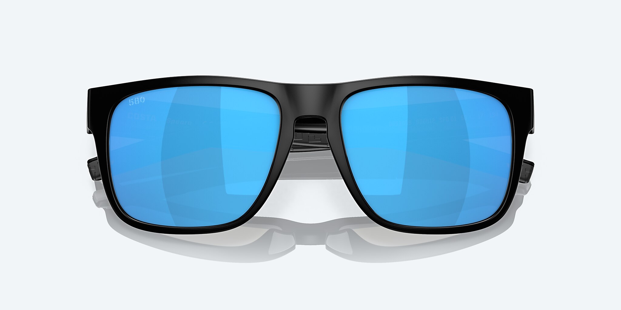 Lunettes de soleil Costa Spearo XXL (56-17) avec Effet miroir Bleu verre et Noir monture Image 5 de 7
