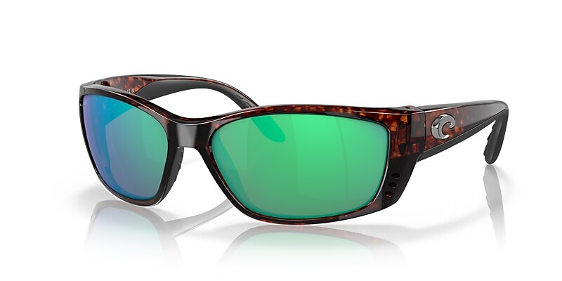Costa Fisch XL (64-17) with Green Mirror lenses and Tortoise frame