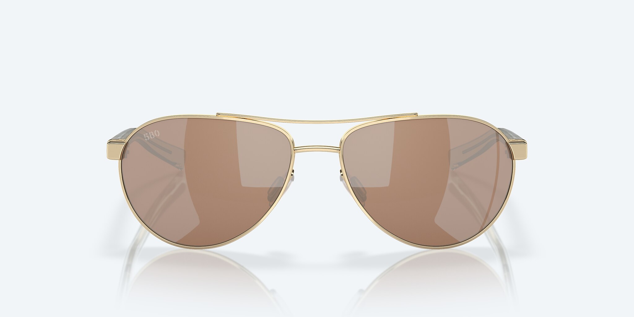Sunglasses Costa Fernandina S (57-15) with Copper Silver Mirror lens and Shiny Gold frame Image 2 of 7