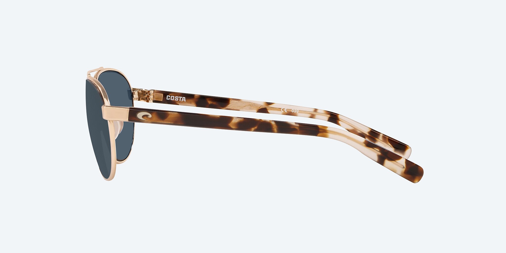 Sunglasses Costa Fernandina S (57-15) with Gray lens and Brushed Gold frame Image 3 of 4