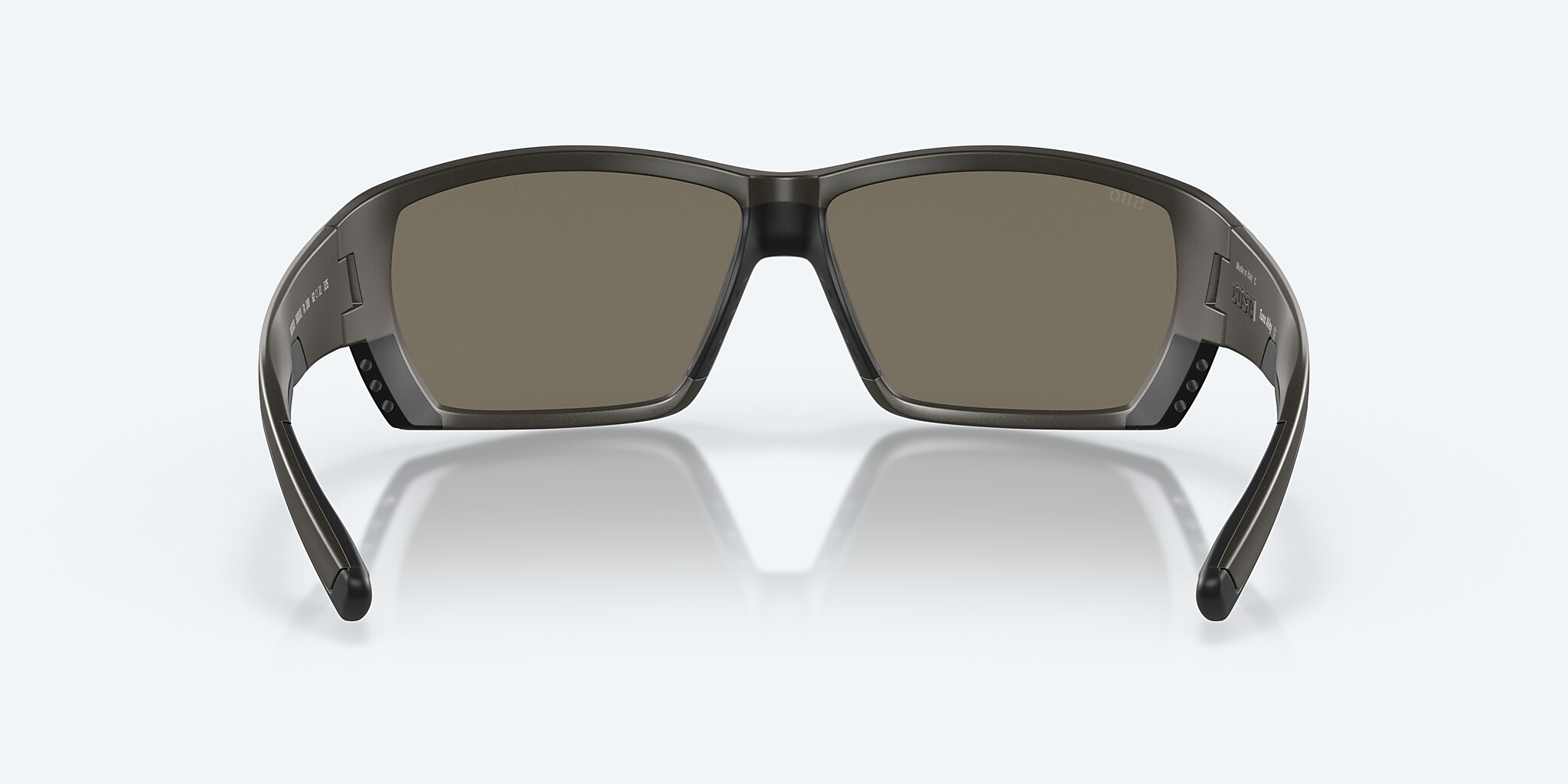 Lunettes de soleil Costa Tuna Alley XL (62-11) avec Effet miroir Bleu verre et Gris acier métallique mat monture Image 4 de 7