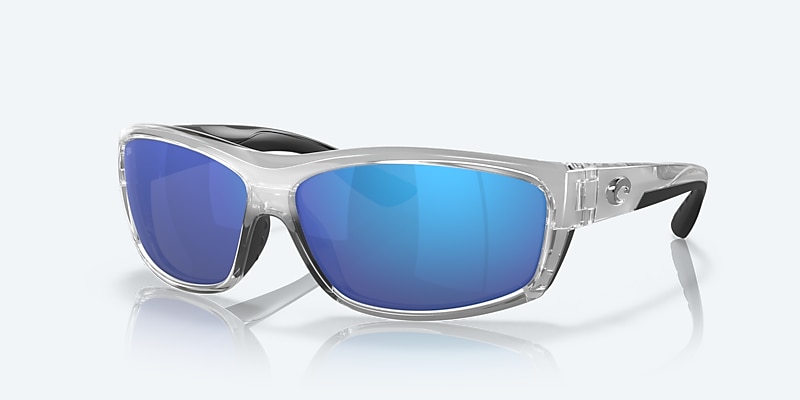 Lunettes de soleil Costa Saltbreak L (65-12) avec Effet miroir bleu verre et Argent monture Image 1 de 7