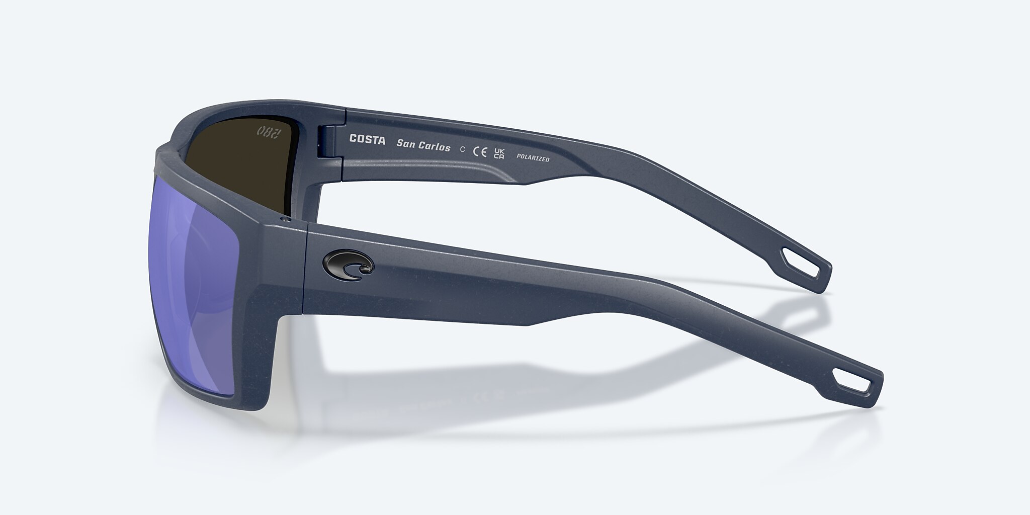 Sunglasses Costa San Carlos L (61-16) with Blue Mirror lens and Netplus Midnight Blue frame Image 3 of 8