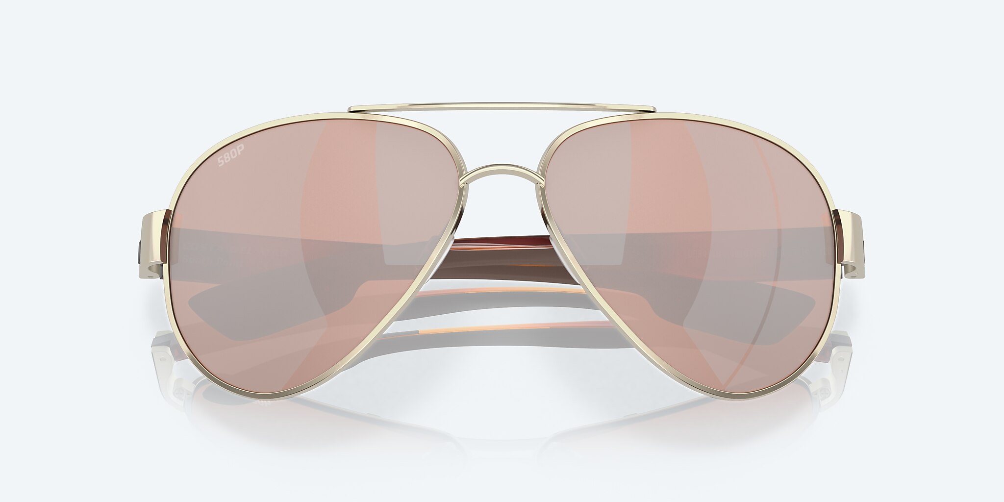 Sunglasses Costa South Point L (59-14) with Copper Silver Mirror lens and Rose Gold frame Image 5 of 7