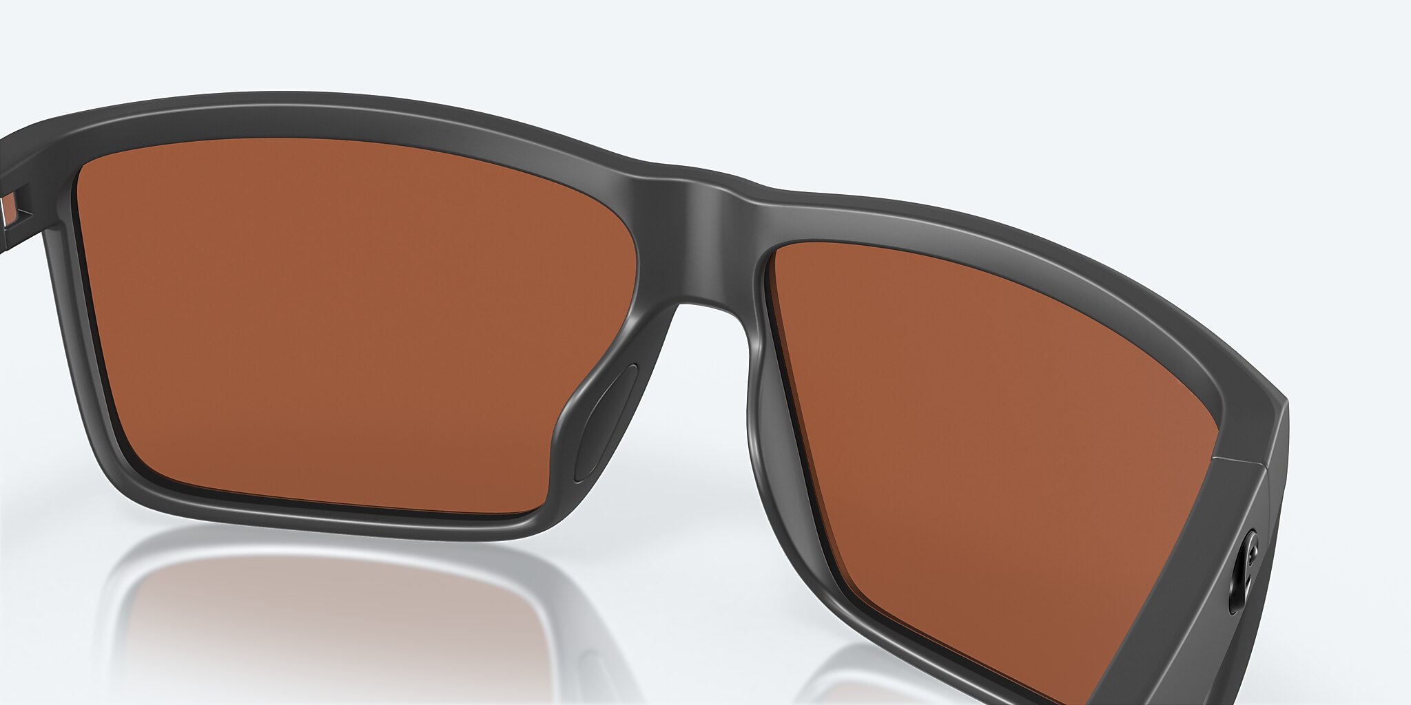 Sunglasses Costa Rinconcito M (60-12) with Green Mirror lens and Matte Gray frame Image 7 of 8
