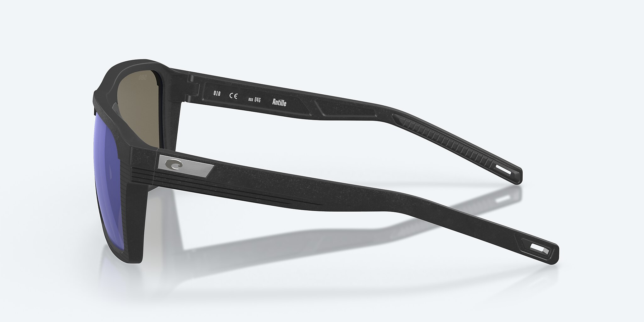 Sunglasses Costa Antille L (58-17) with Blue Mirror lens and Net Black frame Image 3 of 8