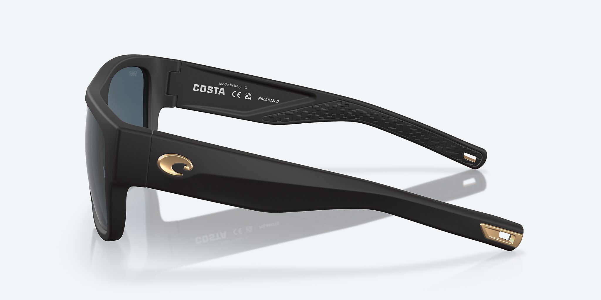 Sunglasses Costa Sampan XL (58-17) with Gray lens and Matte Black Ultra frame Image 3 of 7