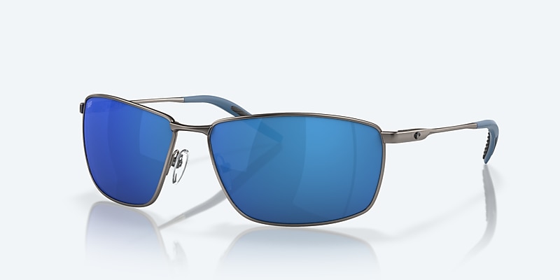 Lunettes de soleil Costa Turret L (63-15) avec Effet miroir Bleu verre et Bronze nickelé profond mat monture Image 1 de 7