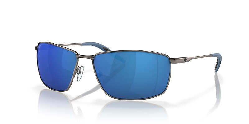 イタリア　ハンドメイド　鏡002 Costa Turret L (63-15) with Blue Mirror lenses and Matte Dark