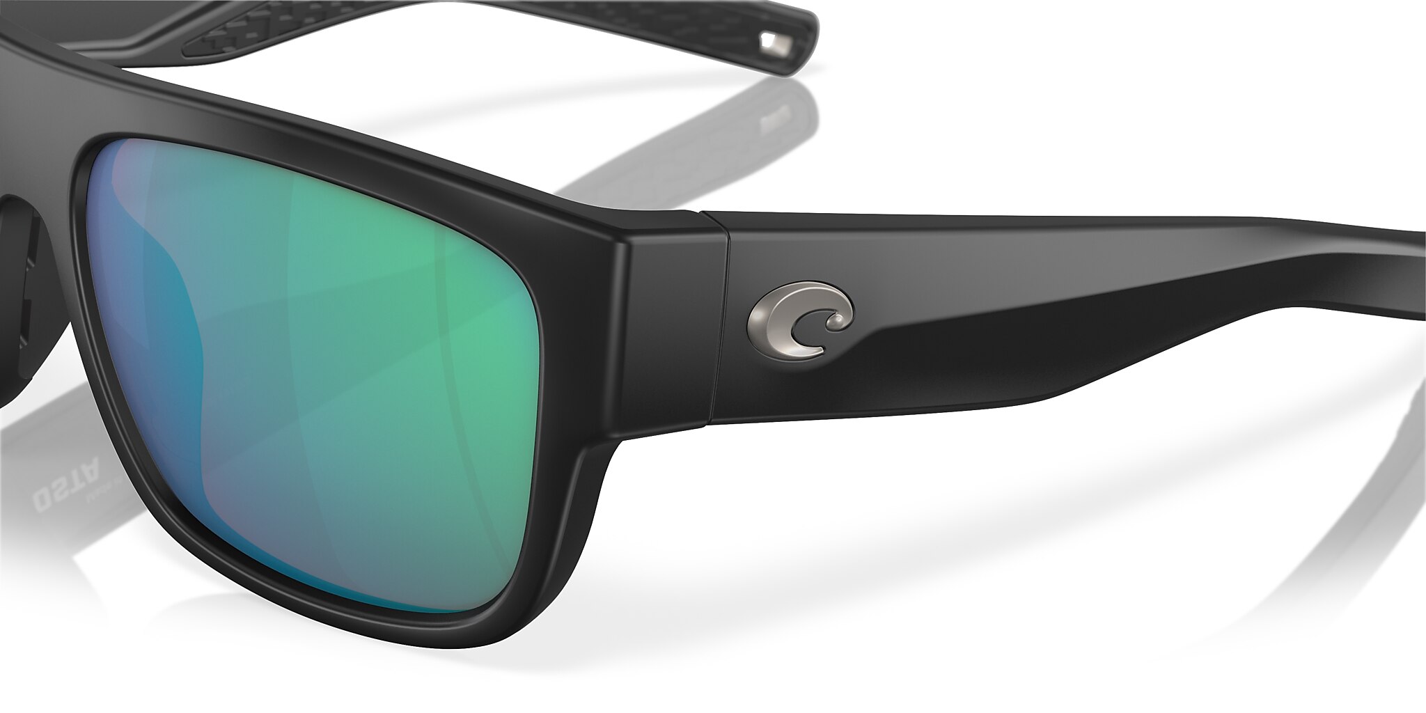 Costa Sampan XL (58-17) with Green Mirror lenses and Matte Black