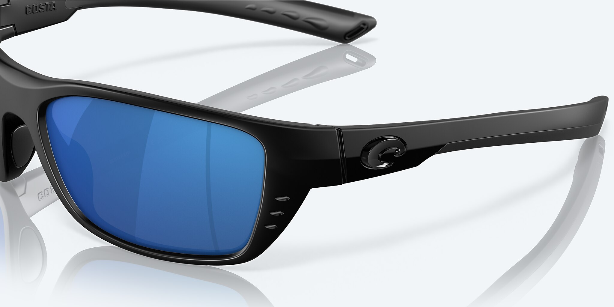 Sunglasses Costa Whitetip M (58-18) with Blue Mirror lens and Blackout frame Image 6 of 7