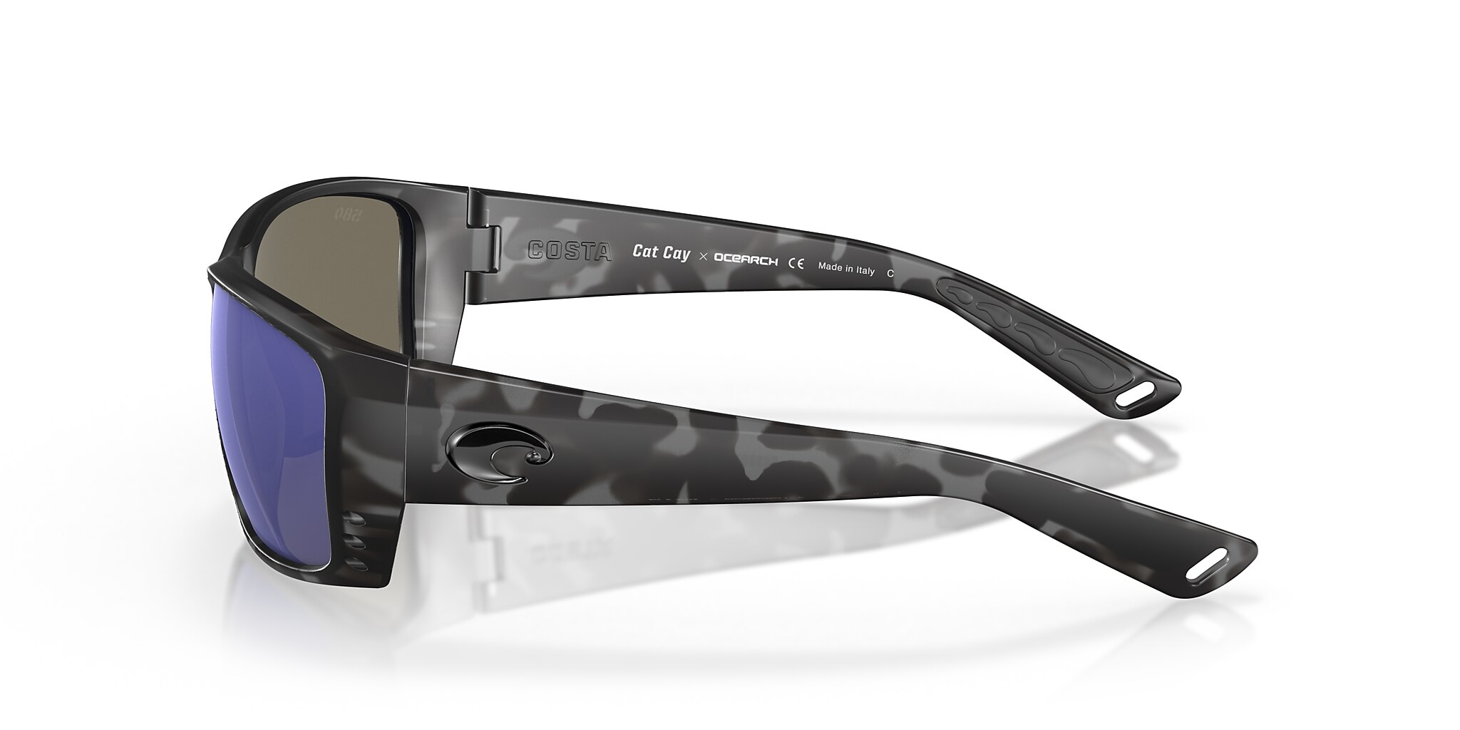Costa Ocearch® Cat Cay M (61-10) with Blue Mirror lenses and Tiger