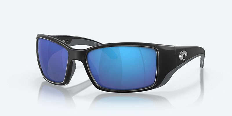 Lunettes de soleil Costa Blackfin L (62-17) avec Effet miroir Bleu verre et Noir mat monture Image 1 de 8