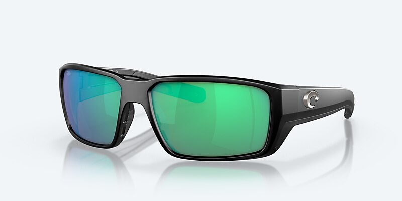 Sunglasses Costa Fantail PRO L (60-15) with Green Mirror lens and Matte Black frame Image 1 of 8