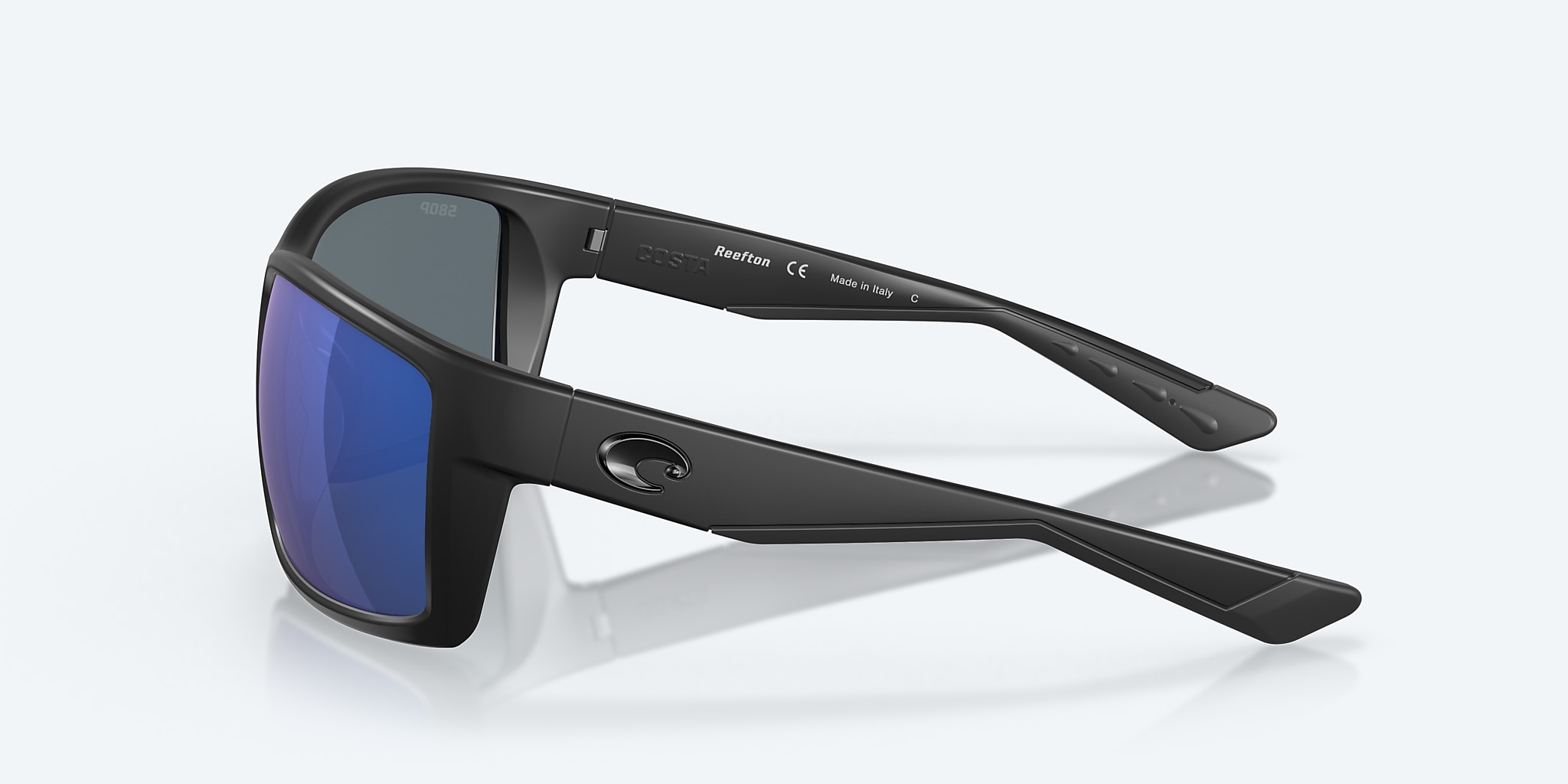 Sunglasses Costa Reefton XL (64-15) with Blue Mirror lens and Blackout frame Image 3 of 7