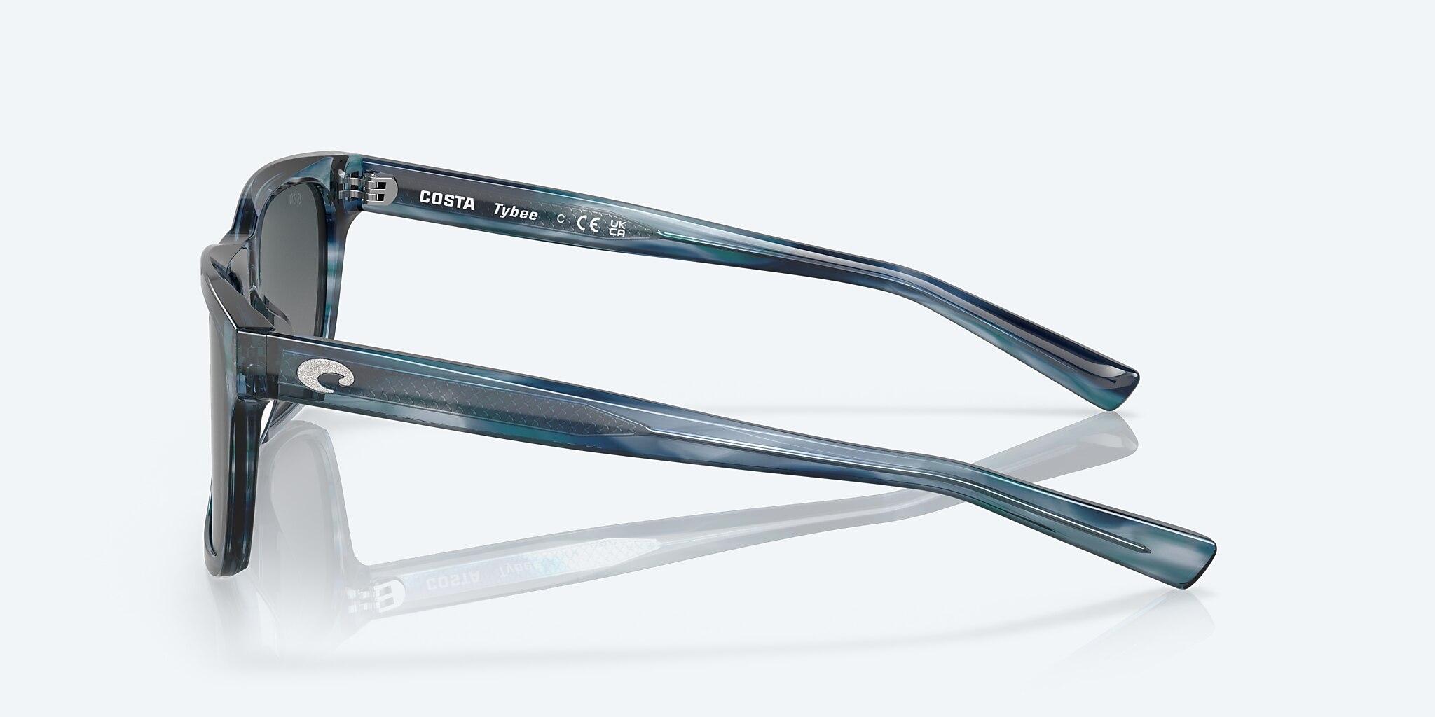 Sunglasses Costa Tybee M (55-19) with Gray Gradient lens and Ocean Currents frame Image 3 of 8
