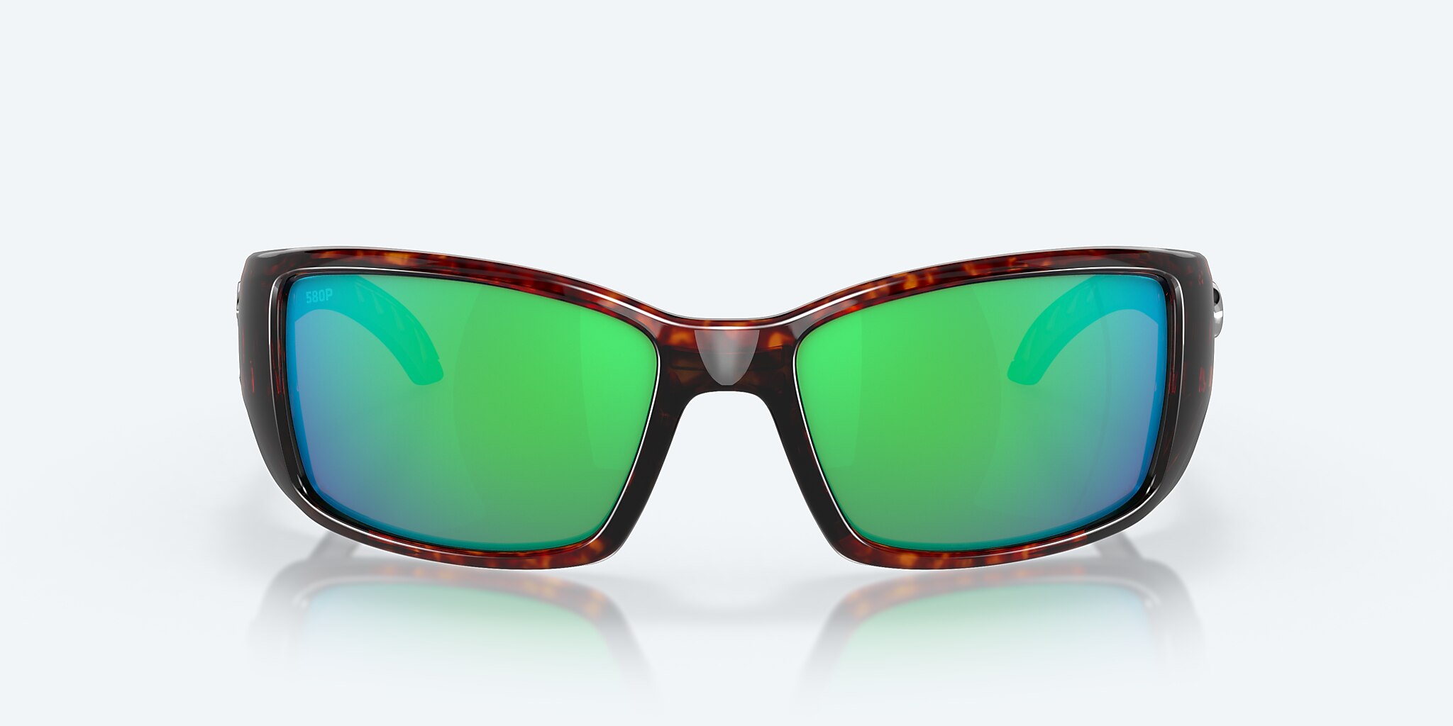 Sunglasses Costa Blackfin L (62-17) with Green Mirror lens and Tortoise frame Image 2 of 7