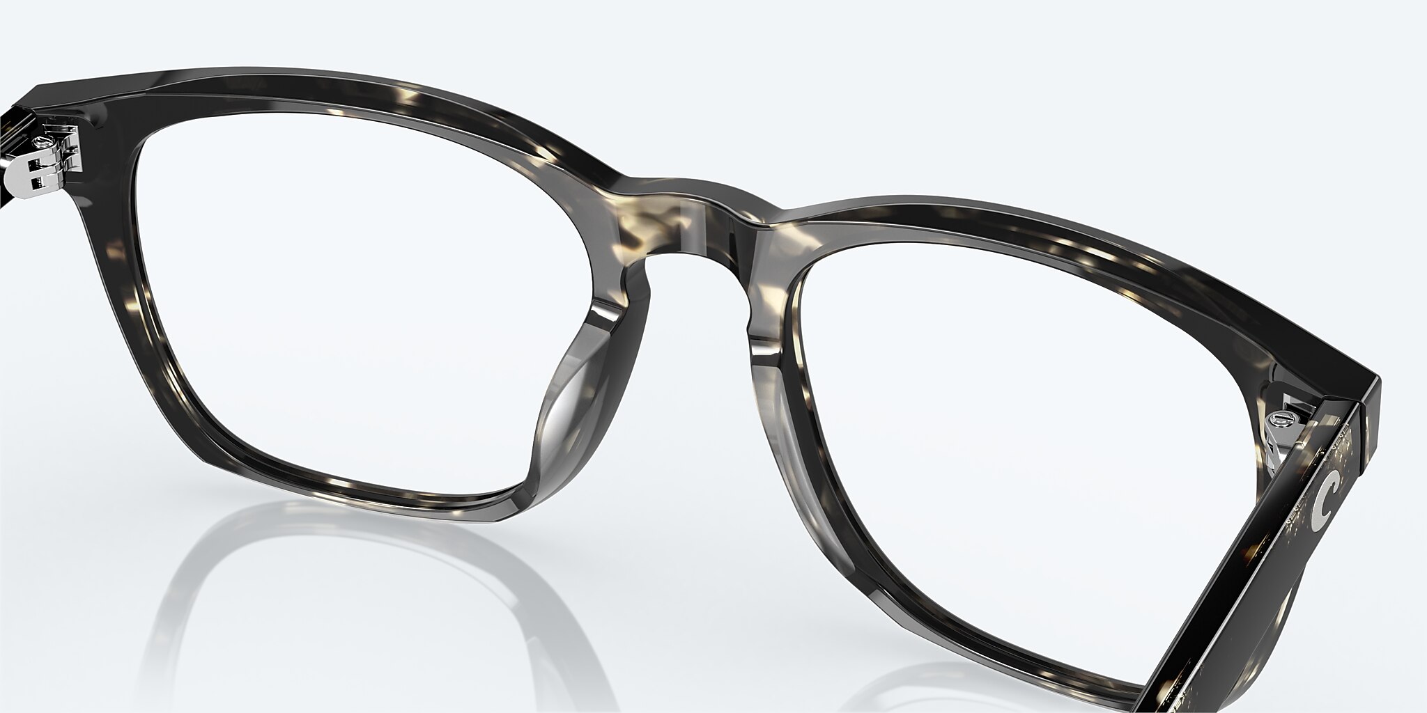 Eyeglasses Costa Sullivan RX M (53-20) with Demo Lens lens and Black Kelp frame Image 7 of 8