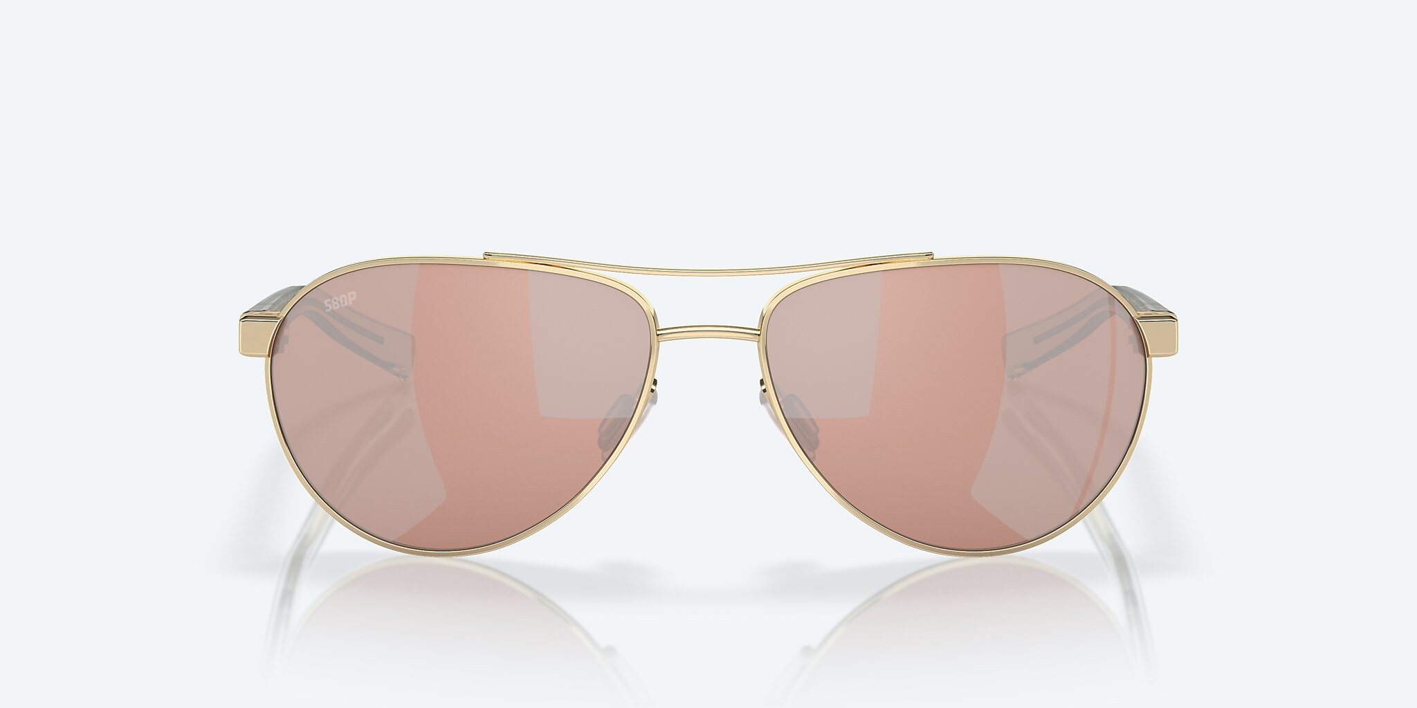 Sunglasses Costa Fernandina S (57-15) with Copper Silver Mirror lens and Shiny Gold frame Image 2 of 7