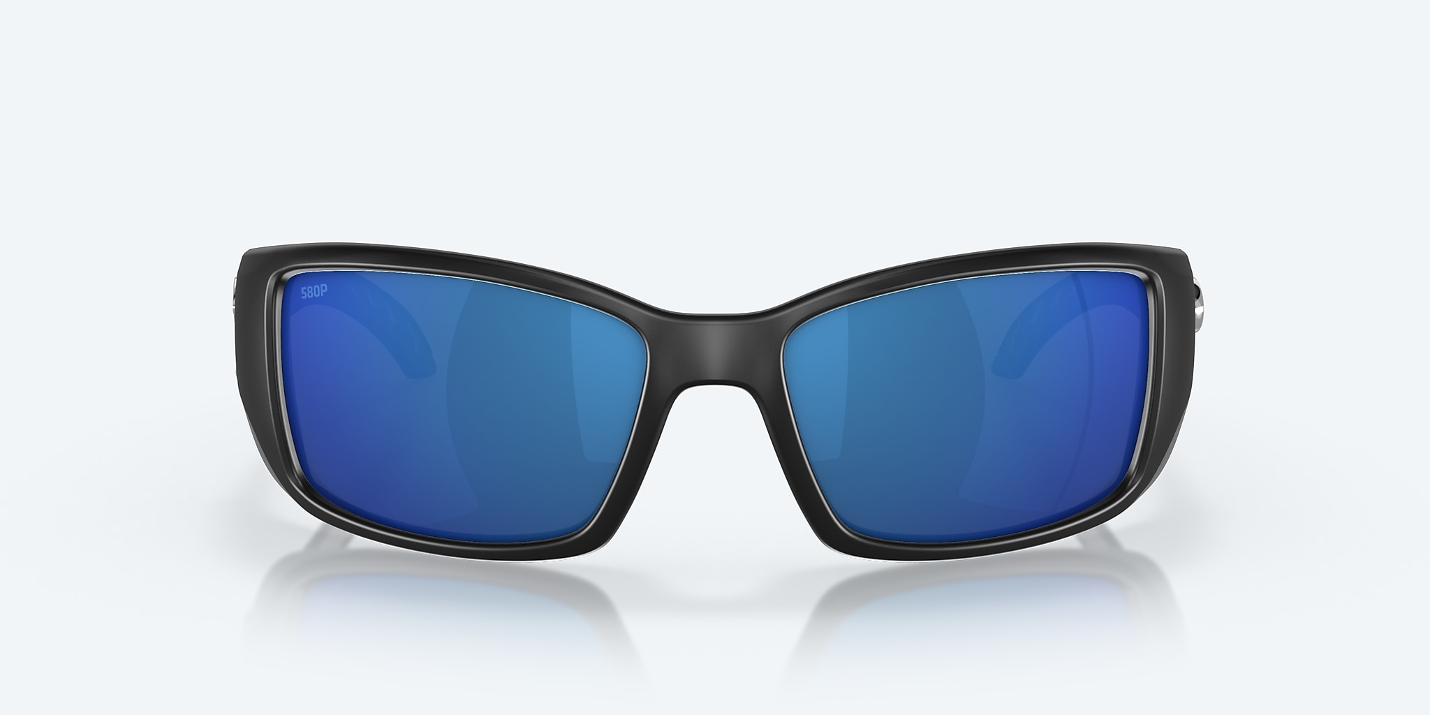 Lunettes de soleil Costa Blackfin L (62-17) avec Effet miroir Bleu verre et Noir mat monture Image 2 de 7
