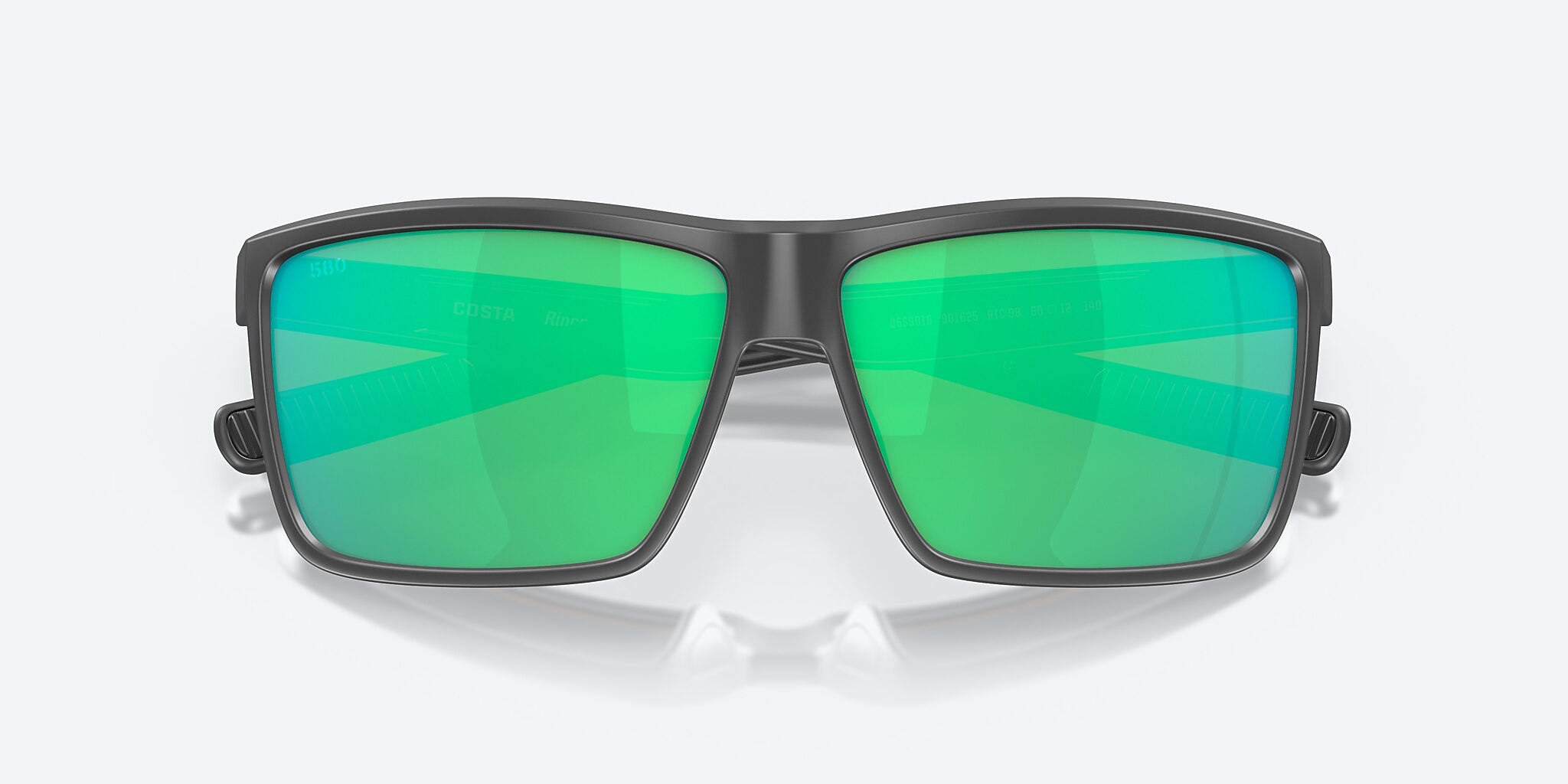Sunglasses Costa Rinconcito M (60-12) with Green Mirror lens and Matte Gray frame Image 5 of 8