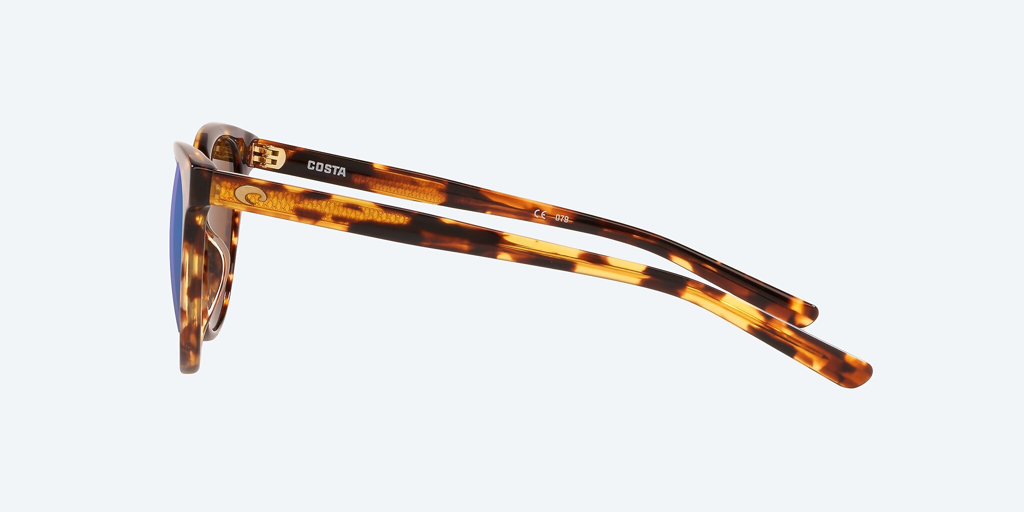 Sunglasses Costa Isla M (54-19) with Green Mirror lens and Tortoise frame Image 3 of 4