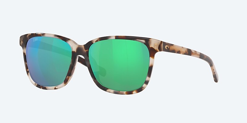 Sunglasses Costa May M (57-15) with Green Mirror lens and Shiny Tiger Cowrie frame Image 1 of 4