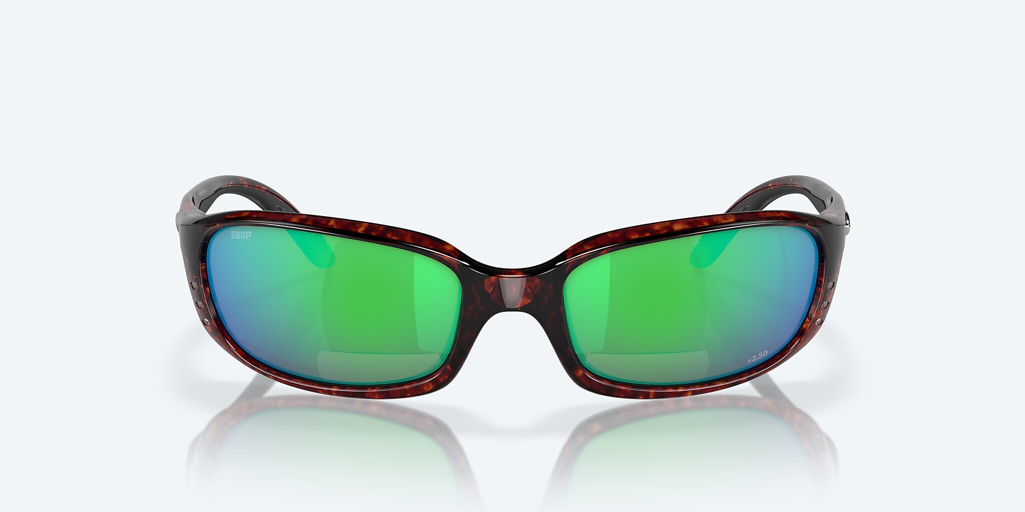 Readers Costa Brine Readers M (59-18) with Green Mirror lens and Tortoise frame Image 2 of 7