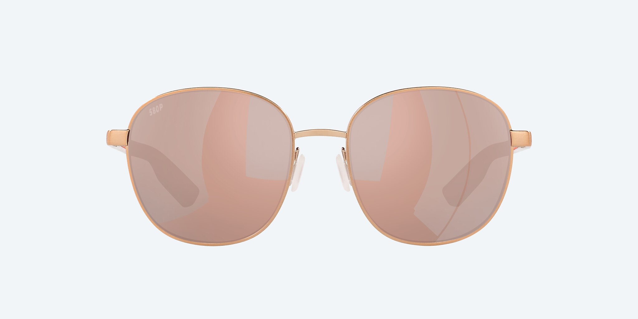 Sunglasses Costa Egret L (55-18) with Copper Silver Mirror lens and Brushed Rose Gold frame Image 2 of 4