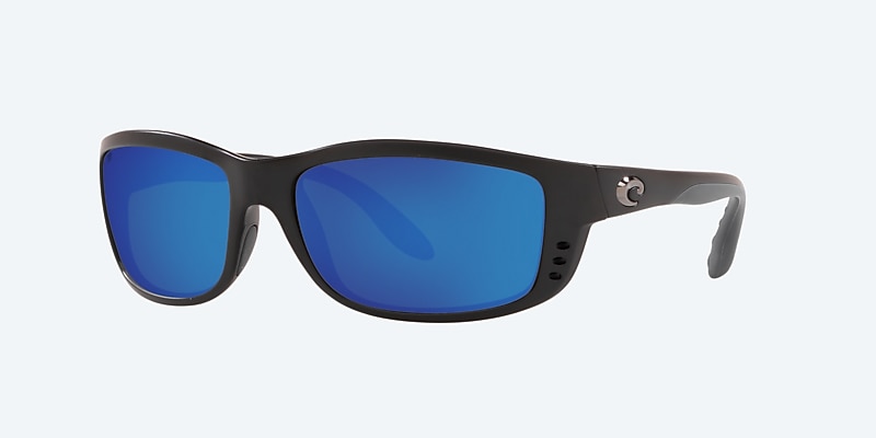 Lunettes de soleil Costa Zane L (61-17) avec Effet miroir Bleu verre et Noir mat monture Image 1 de 4