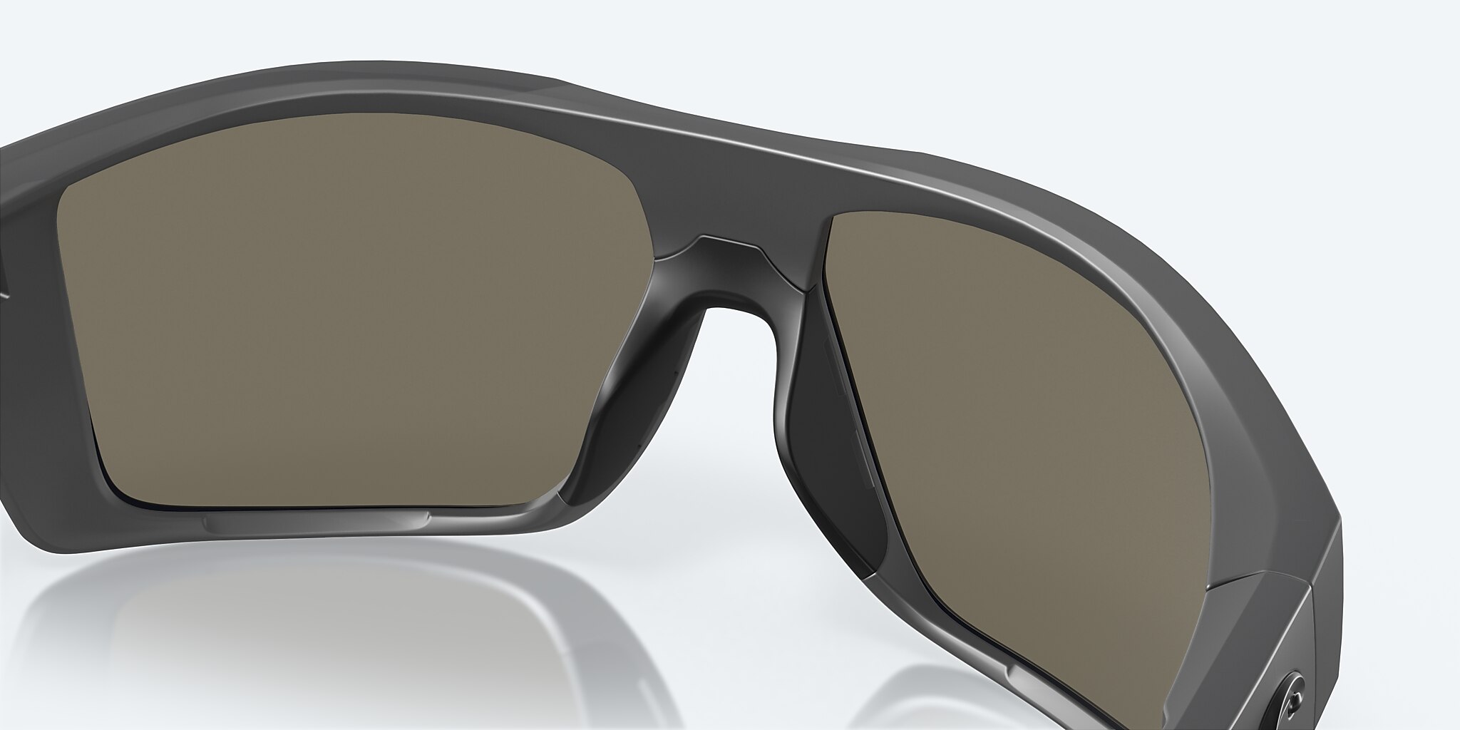 Sunglasses Costa Diego XL (62-14) with Blue Mirror lens and Matte Gray frame Image 8 of 8