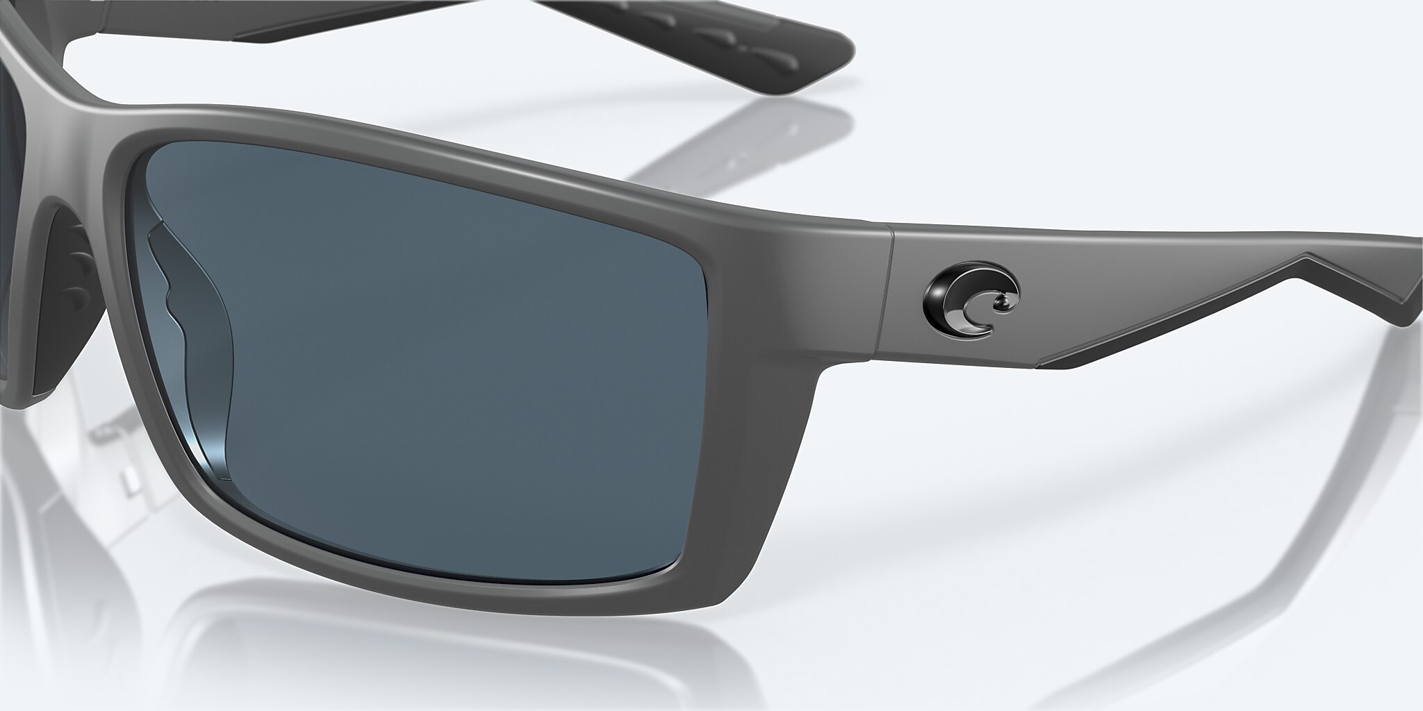 Sunglasses Costa Reefton XL (64-15) with Gray lens and Matte Gray frame Image 6 of 7