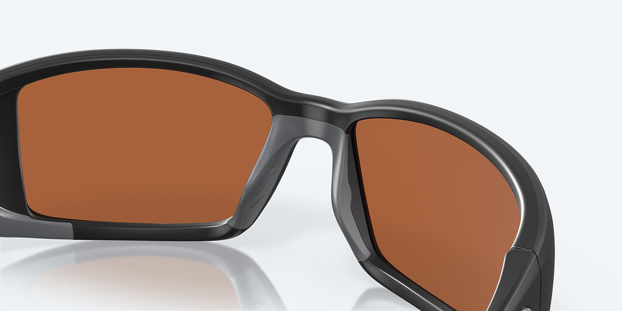 Sunglasses Costa Blackfin L (62-17) with Green Mirror lens and Matte Black frame Image 7 of 7