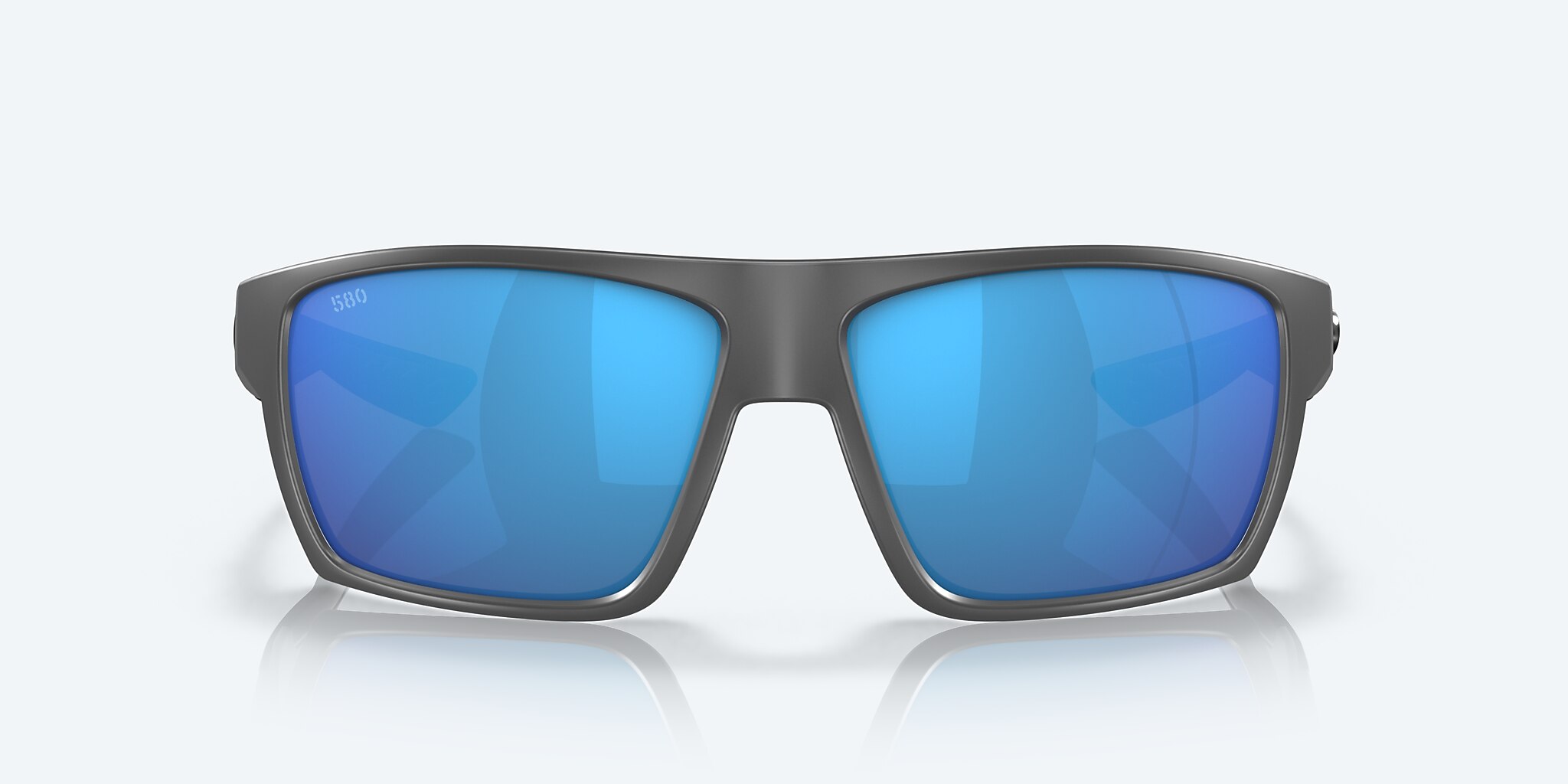 Sunglasses Costa Bloke XL (61-14) with Blue Mirror lens and Matte Gray/Matte Black frame Image 2 of 7