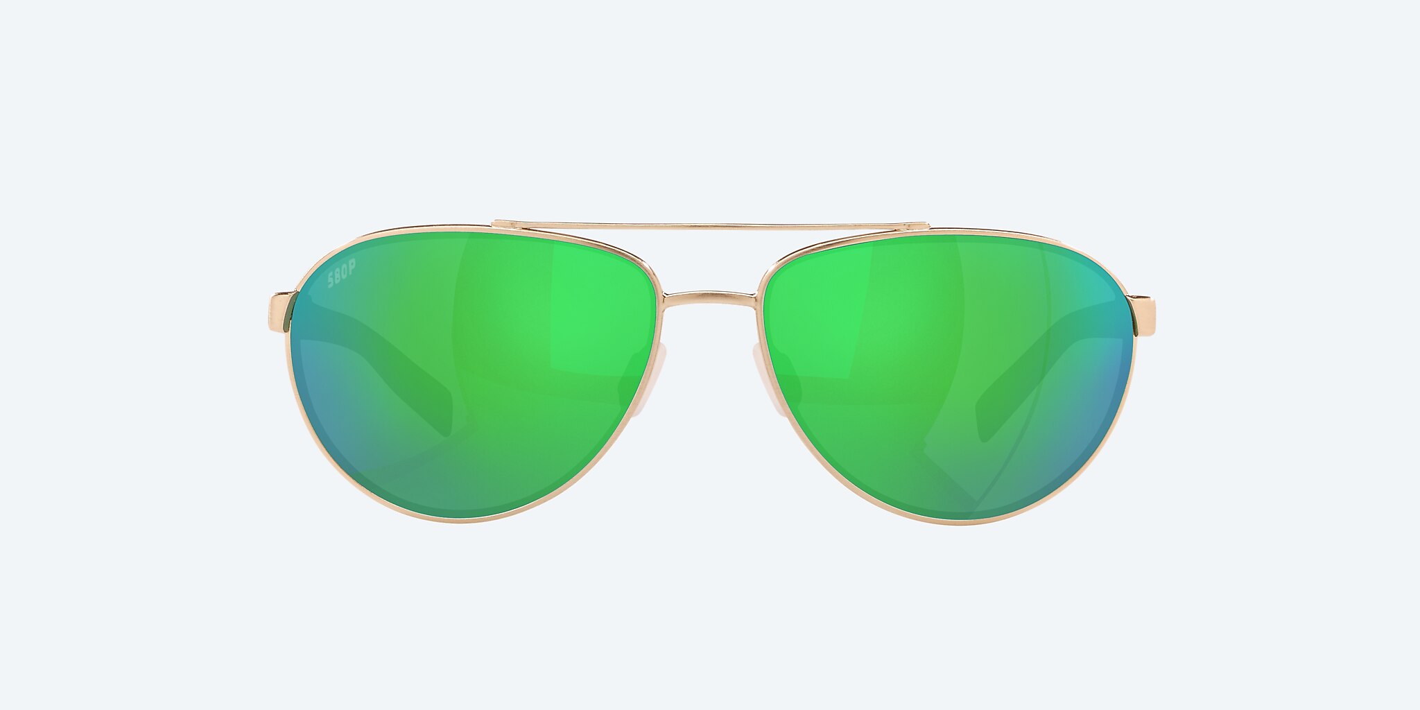 Sunglasses Costa Fernandina S (57-15) with Green Mirror lens and Brushed Gold frame Image 2 of 4