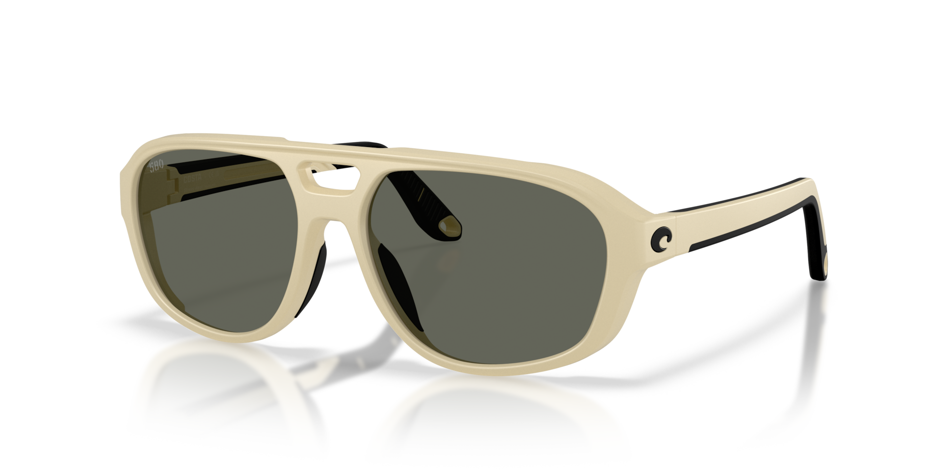 Costa Del Mar Lifestyle Street Heat Men's Matte Sand Frame Gray 580G Polarized Lens Sunglasses 06S9133-91330755