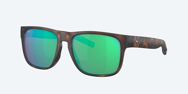 Sunglasses Costa Spearo XXL (56-17) with Green Mirror lens and Matte Tortoise frame Image 1 of 7
