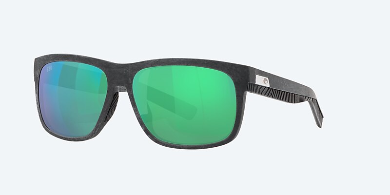 Sunglasses Costa Baffin L (58-16) with Green Mirror lens and Net Gray With Gray Rubber frame Image 1 of 4