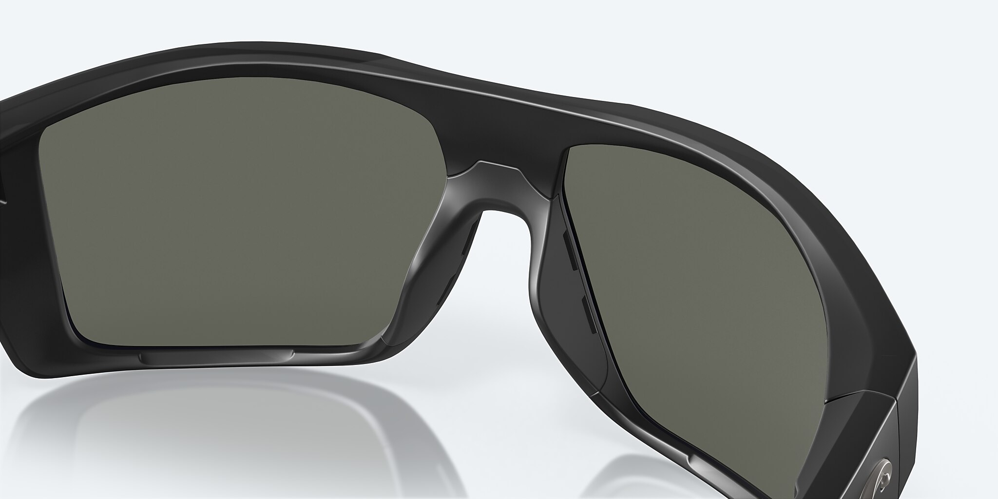 Sunglasses Costa Diego XL (62-14) with Gray Silver Mirror lens and Matte Black frame Image 8 of 8